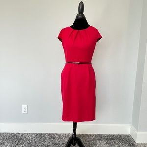 Dana Buchman Dress Tailored fit Red